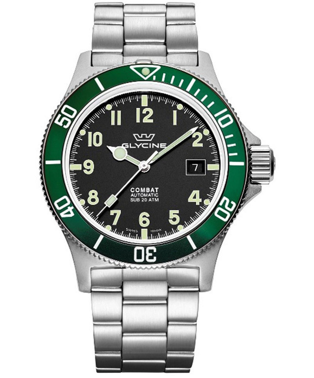 Glycine combat watch Silver, Grade - B