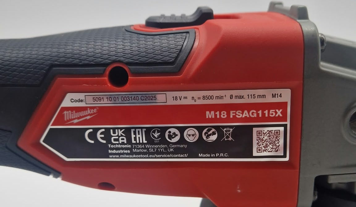 Milwaukee M18 FSAG115X Cordless Grinder Body Only, Grade A