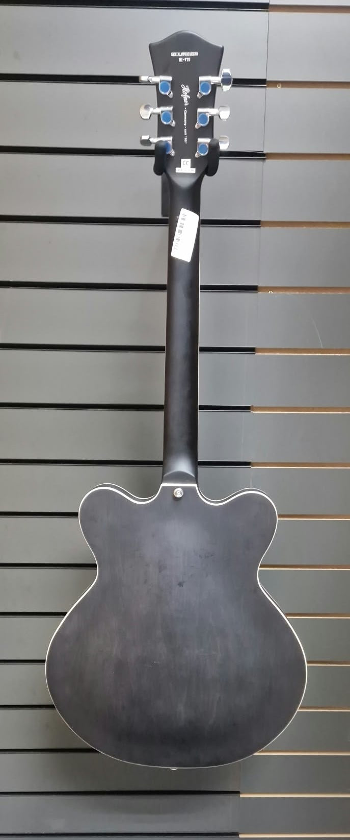 Hofner Verythin Black Stain Matt Electric Guitar, Grade B