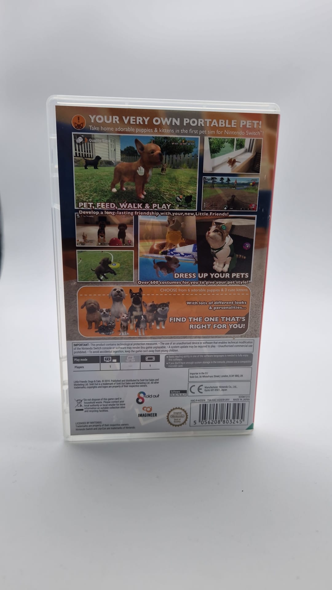 Little Friends Dogs & Cats (Nintendo Switch), Grade A