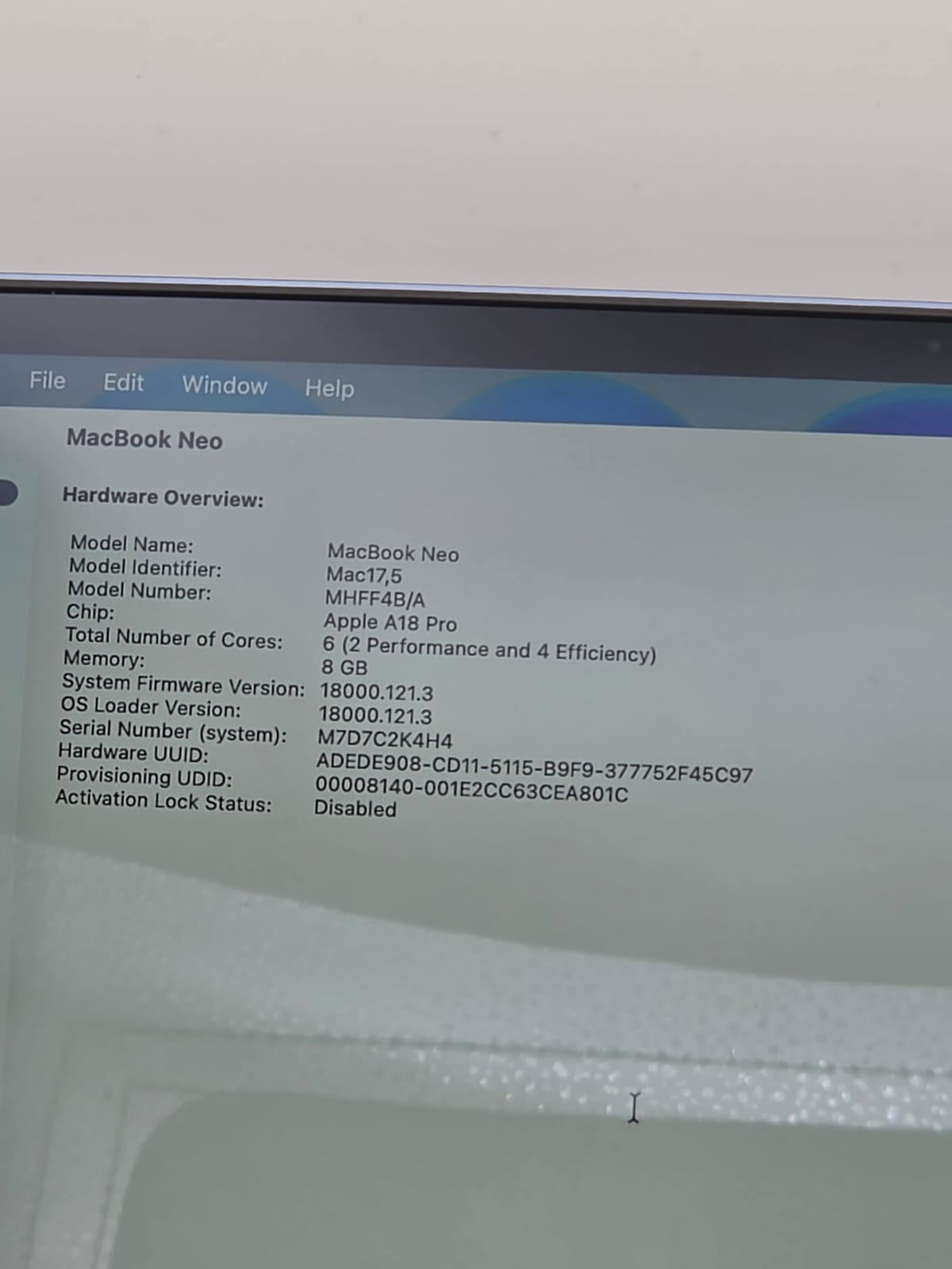 MacBook Neo A18 Chip 256GB, Blue, Grade A