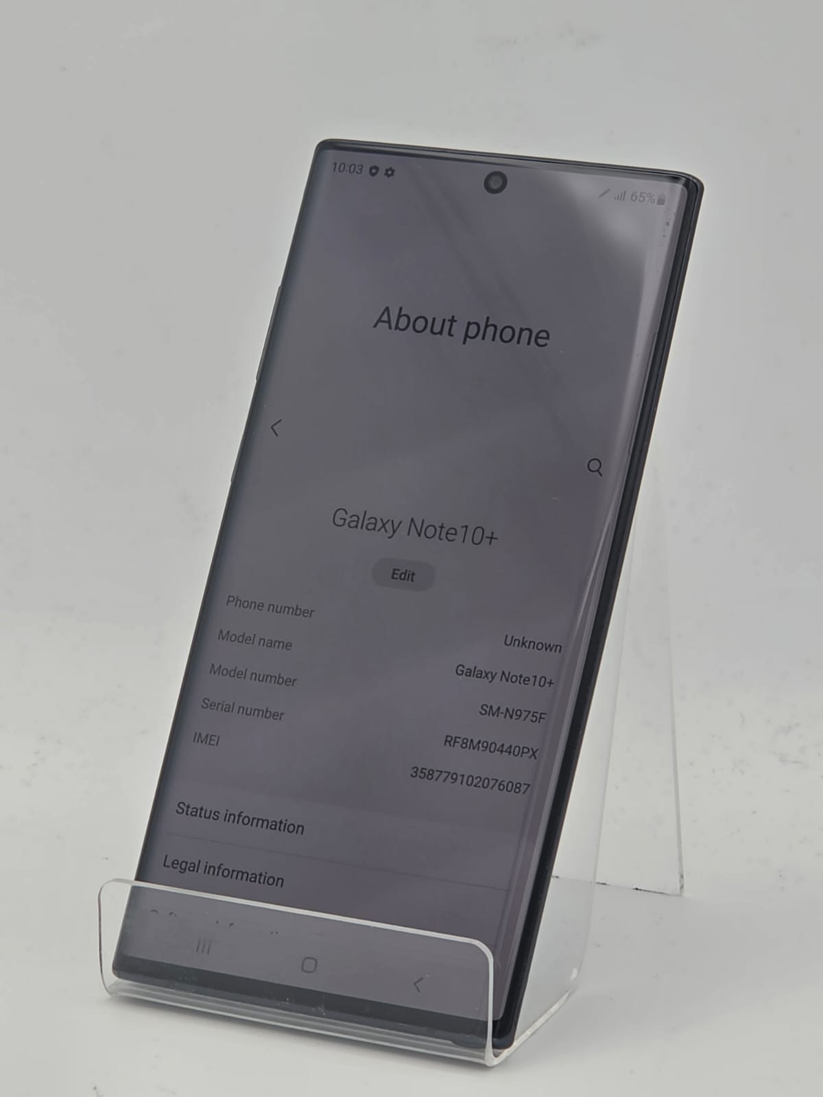 Samsung Galaxy Note10 Plus 256GB, Black, Grade B