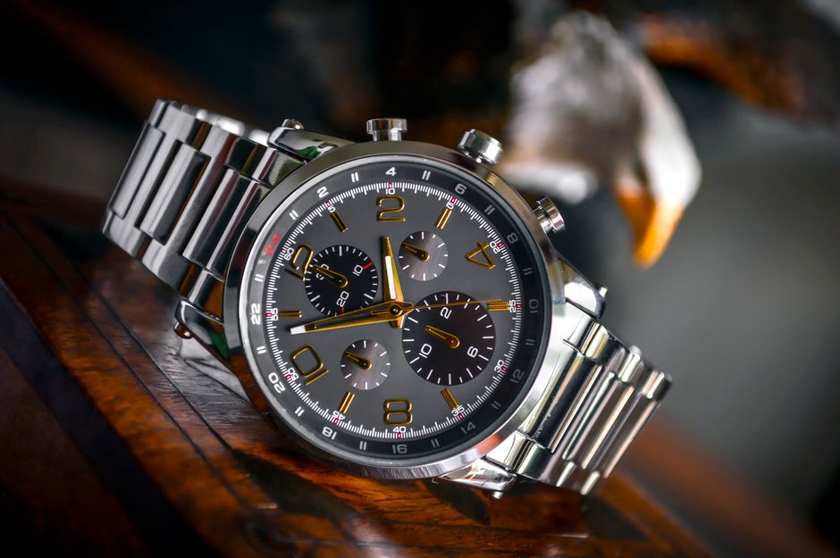 Watches — stock photo by Fernando Arcos via Pexels (https://www.pexels.com/photo/silver-linked-bracelet-silver-and-black-round-chronograph-watch-190819/)