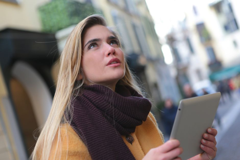 Tablets — stock photo by Andrea Piacquadio via Pexels (https://www.pexels.com/photo/woman-in-brown-coat-and-purple-scarf-holding-silver-tablet-3781743/)