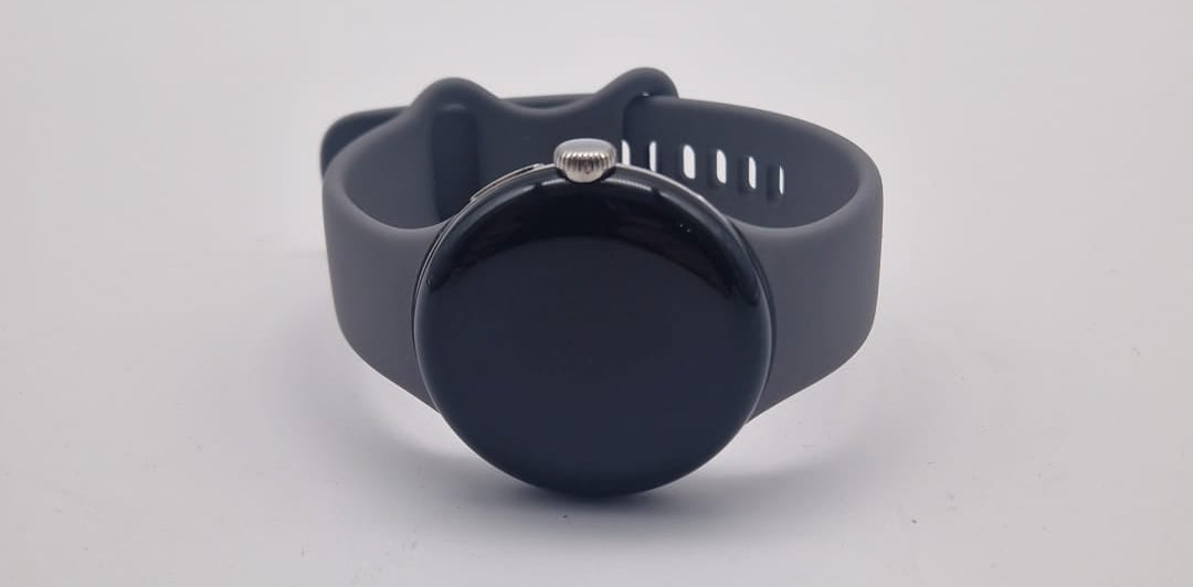 Google Pixel Watch LTE Silver Case Charcoal Band, Grade A