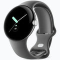 Google Pixel Watch LTE Silver Case Charcoal Band, Grade A