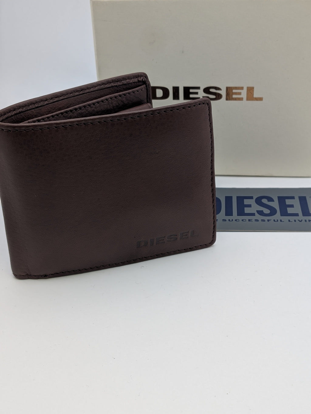 Diesel Wallet, Leather, Brown, Grade A