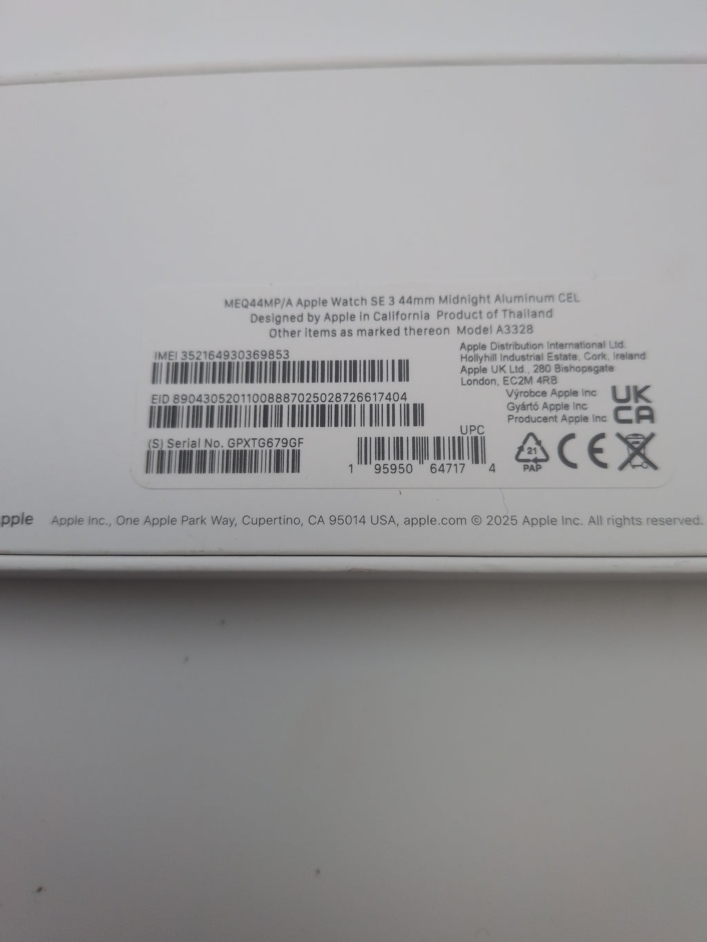 Apple watch SE 3 44mm, Grade B