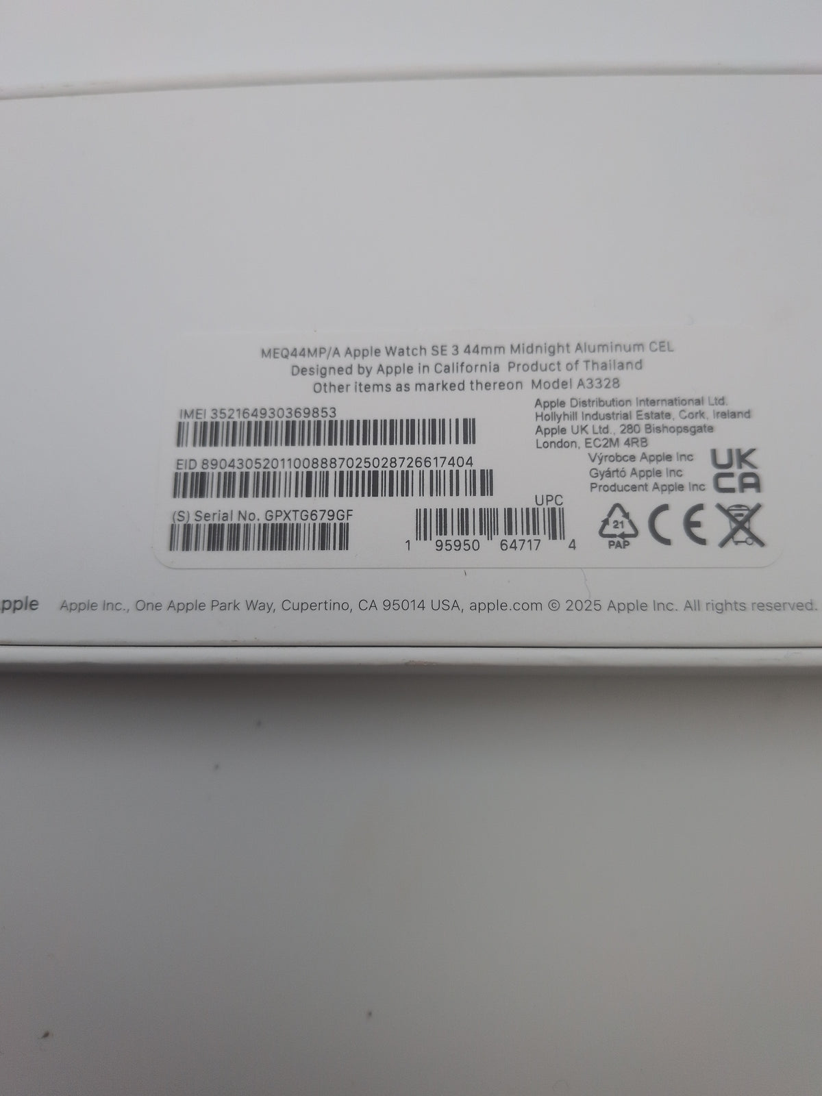 Apple watch SE 3 44mm, Grade B