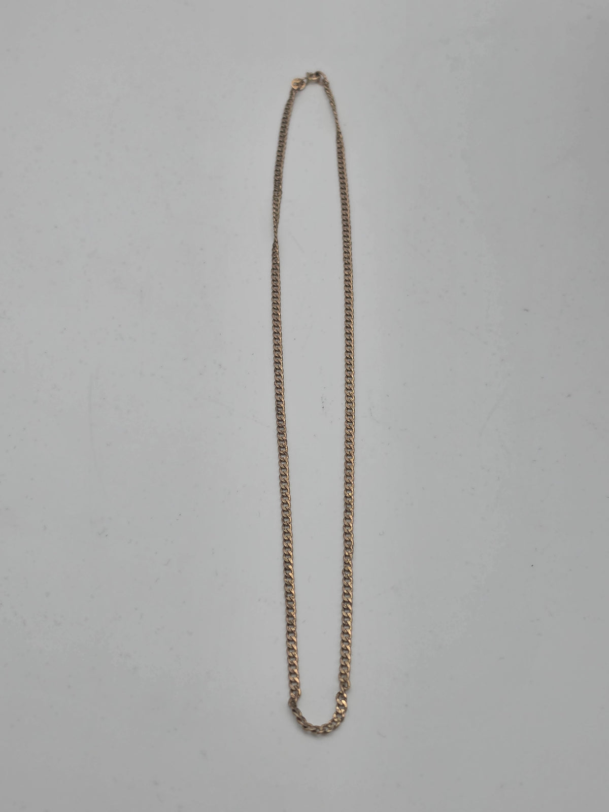 9ct Gold Curb Chain, 18.5", 2.71G