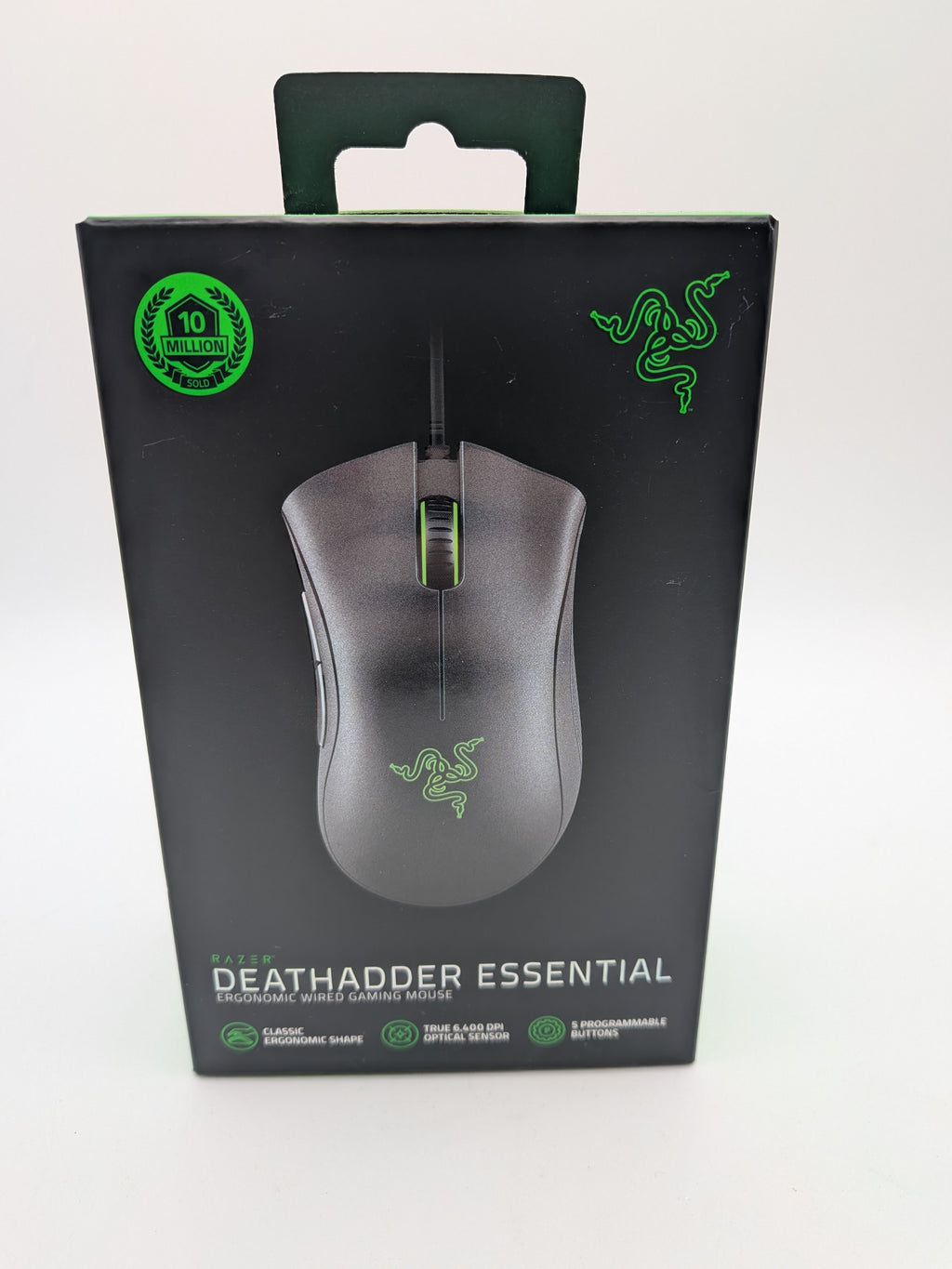 Razer Deathadder Essential Gaming Mouse, Black, Grade A