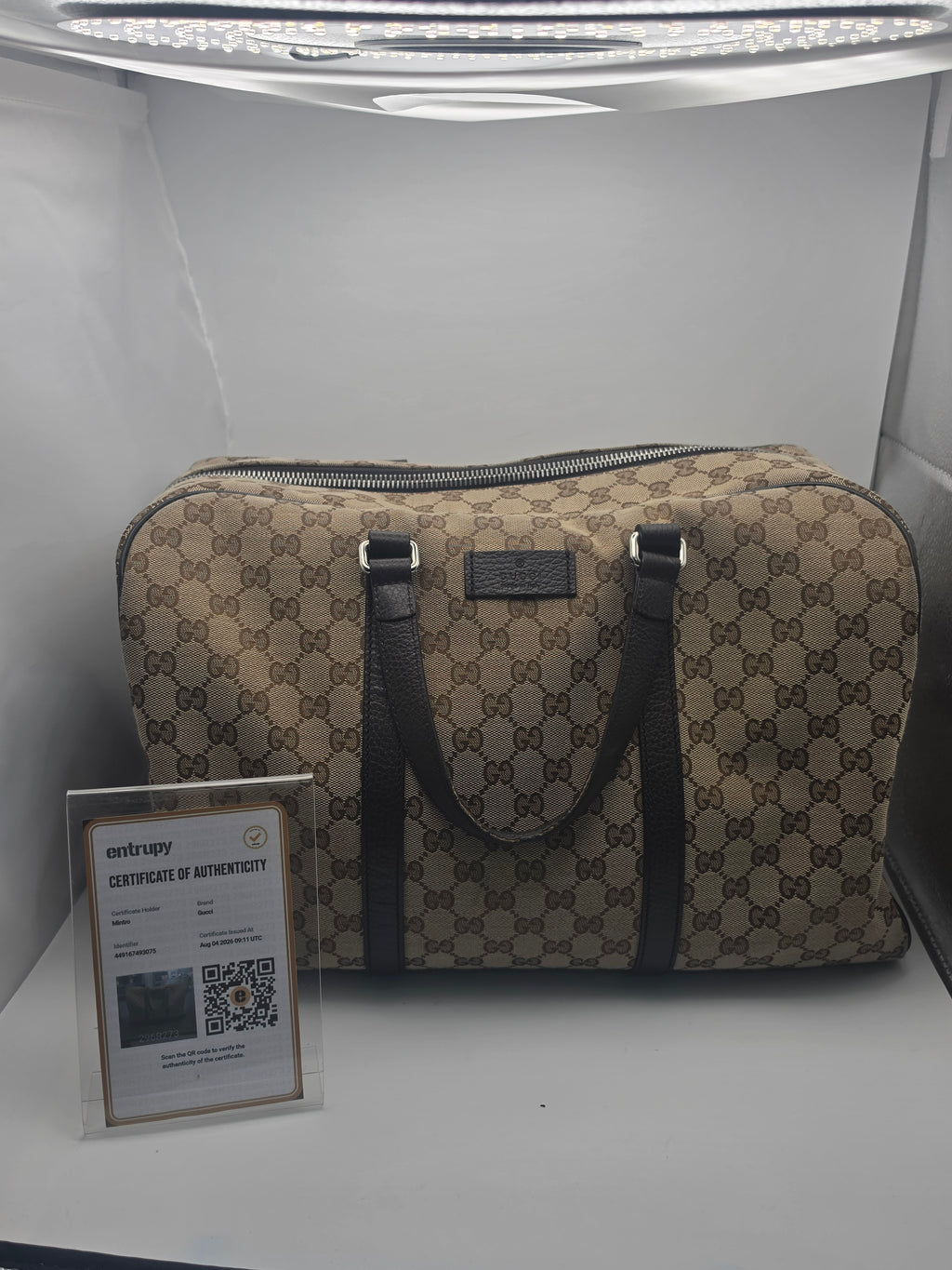 Gucci Duffle Weekender Bag, Grade B