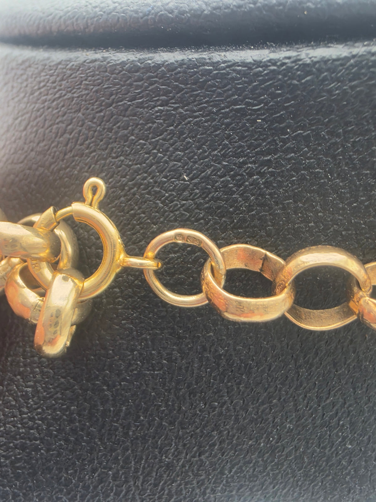 9ct Gold Belcher Chain, 28.5", 23.36G