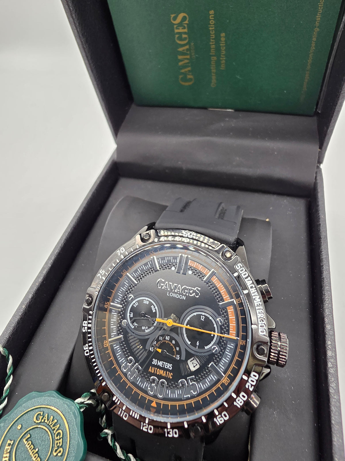 Gamages Of London Gents Watch Automatic Black, Grade B
