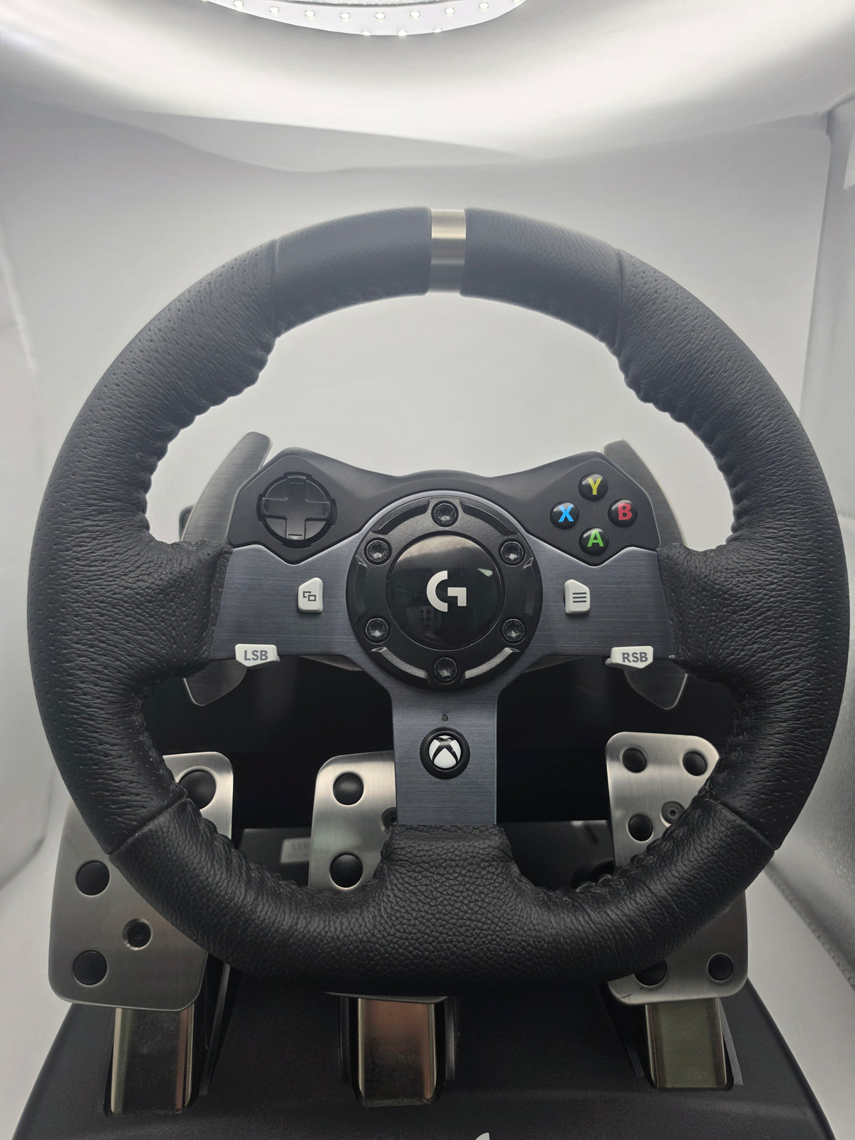 Logitech G920 Steering Wheel and Pedals, Black, Grade B