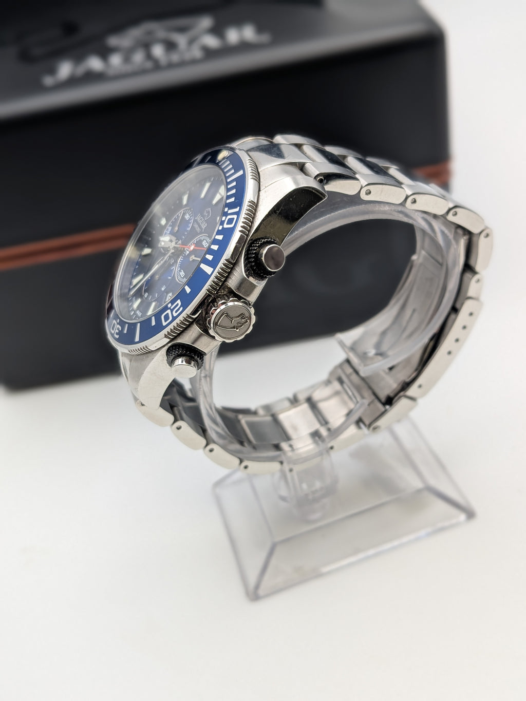 Jaguar J681 Executive Chronograph Watch, Blue Dial, Grade B