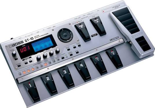 Boss GT-10 Guitar Effects Processor, Silver, Grade C