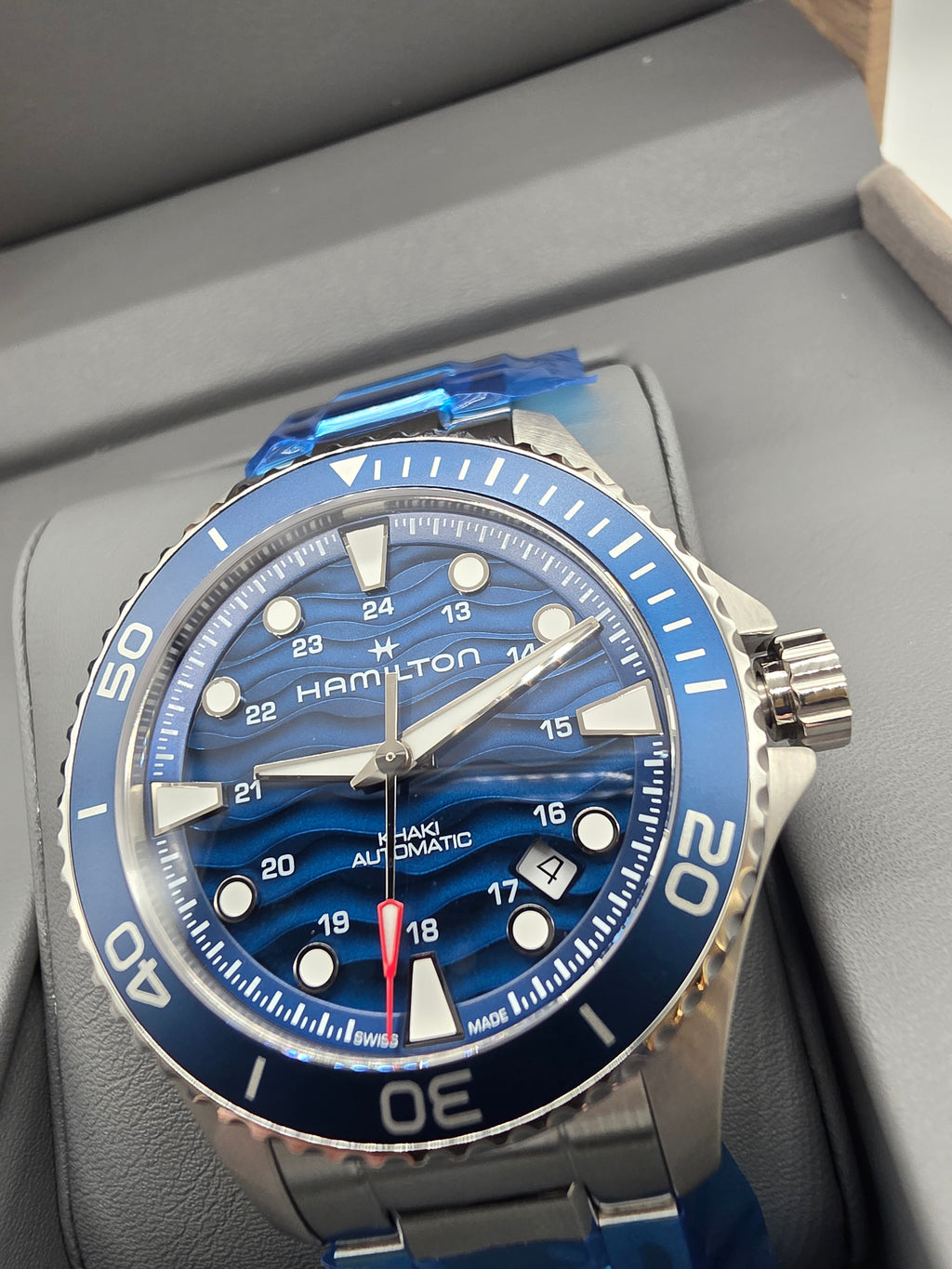 Hamilton Khaki Navy Scuba Auto 40mm Watch Blue, Grade A