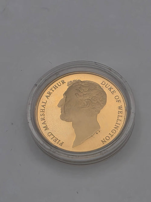 14ct 2015 Battle of Waterloo Commemorate Coin, Grade A