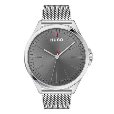 Hugo Boss #SMASH Model 1530135 Mens Watch, Silver, Grade B