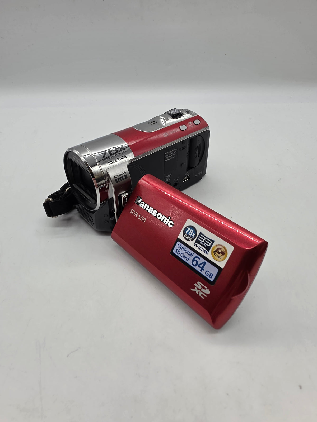 Panasonic SDR-S50 Camcorder Red, Grade B