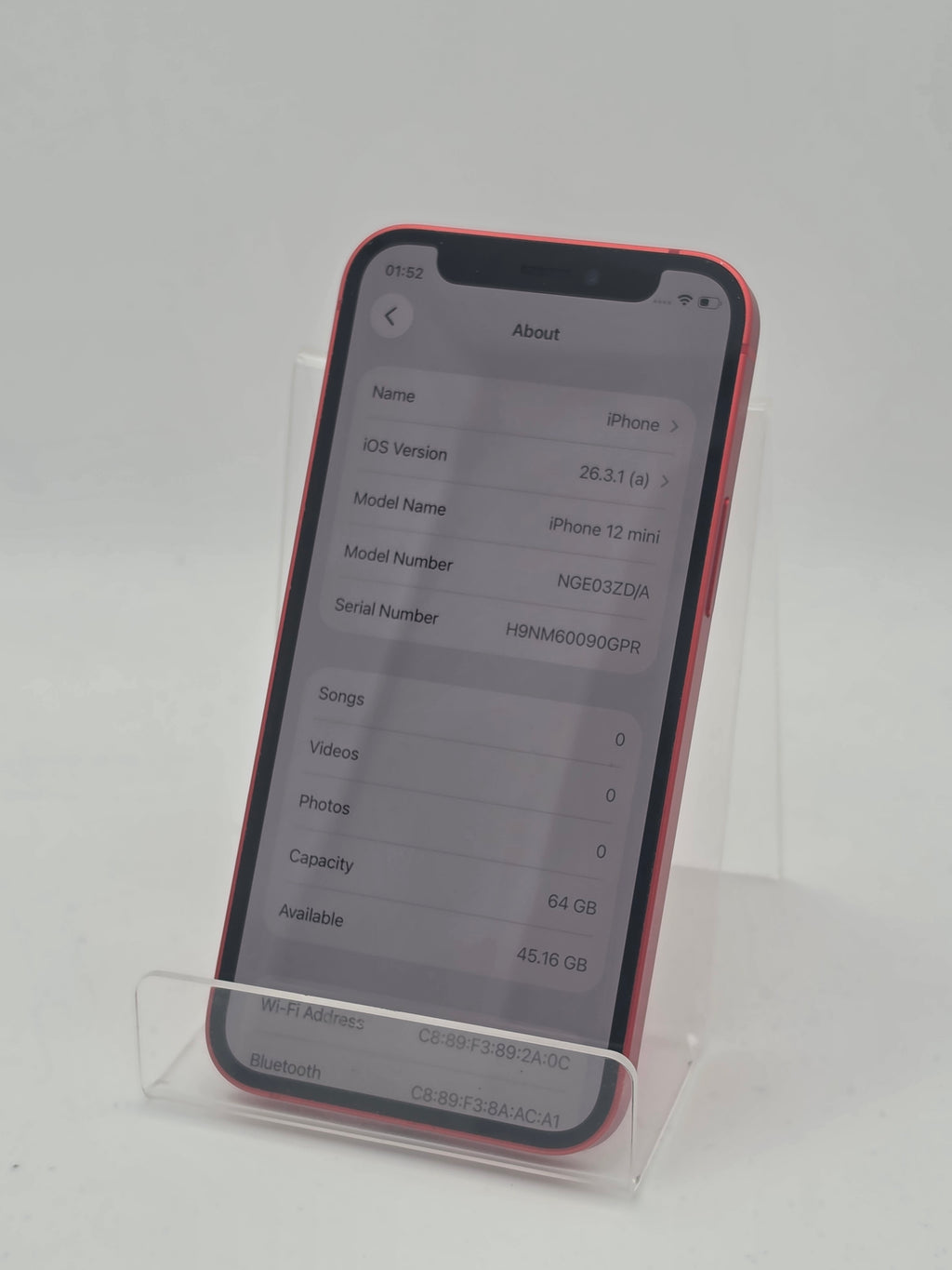 Apple iPhone 12 mini 64GB Red, Grade B