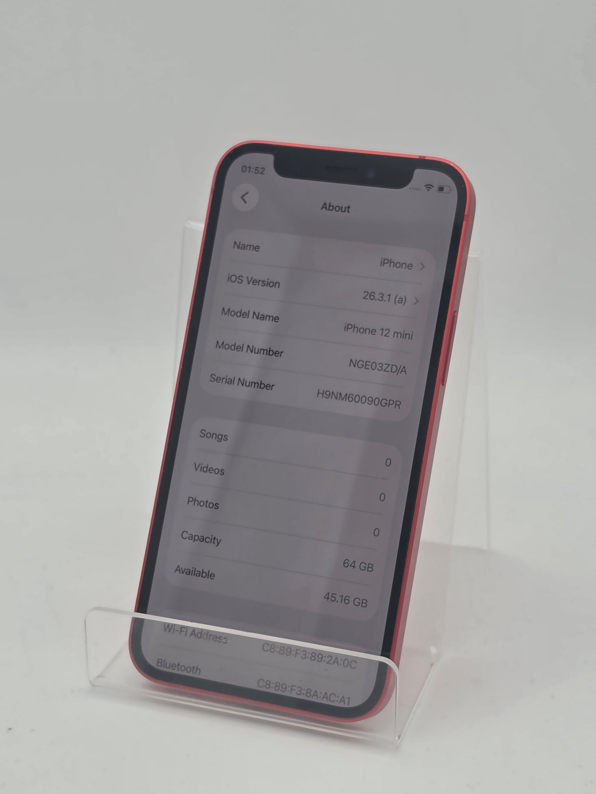 Apple iPhone 12 mini 64GB Red, Grade B