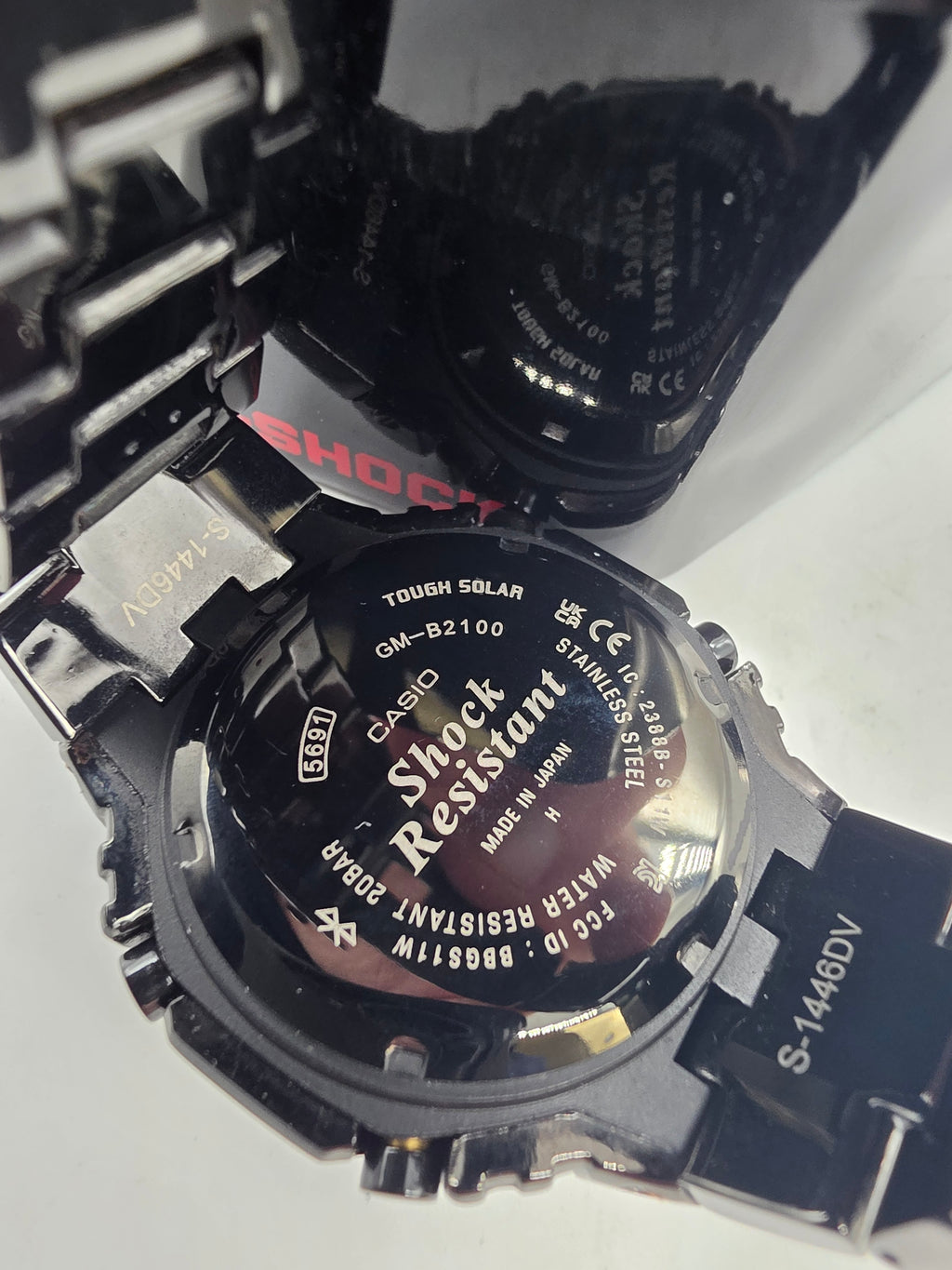 CASIO G-SHOCK GM-B2100BPC-1AJF Rainbow X Men Watch Stainless Steel Black, Grade B