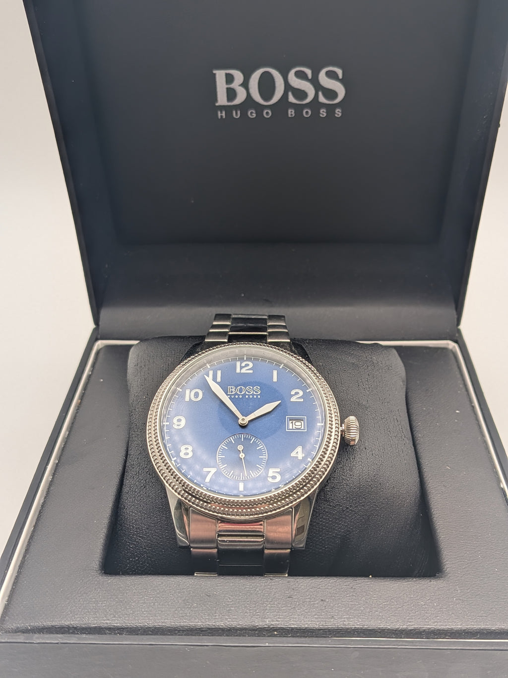 Hugo Boss Legacy Mens Watch, 44mm, Stainless Steel, Grade B