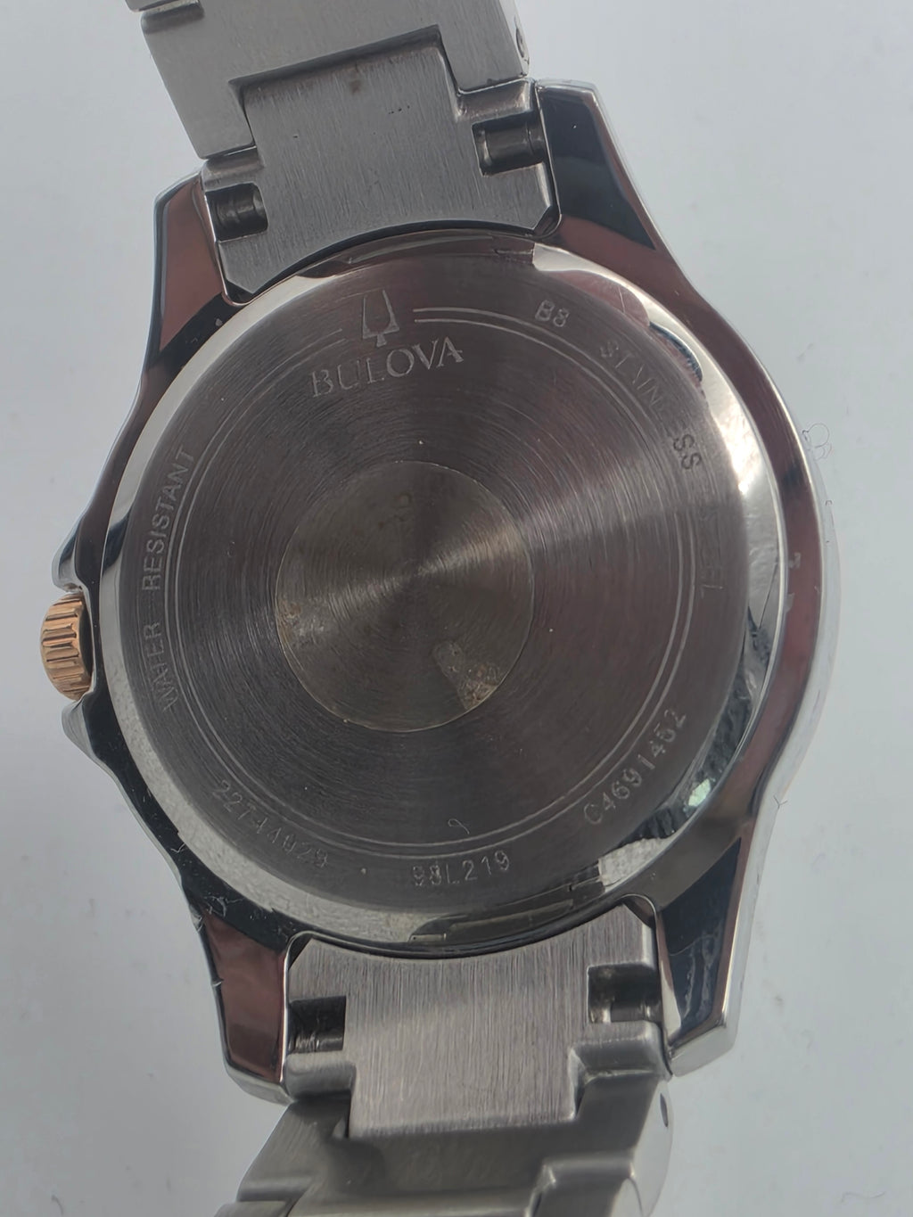 Bulova Women's Two-Tone Crystal Watch (Model 98L219), Silver, Grade A