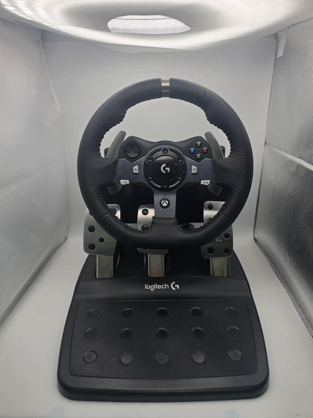 Logitech G920 Steering Wheel and Pedals, Black, Grade B