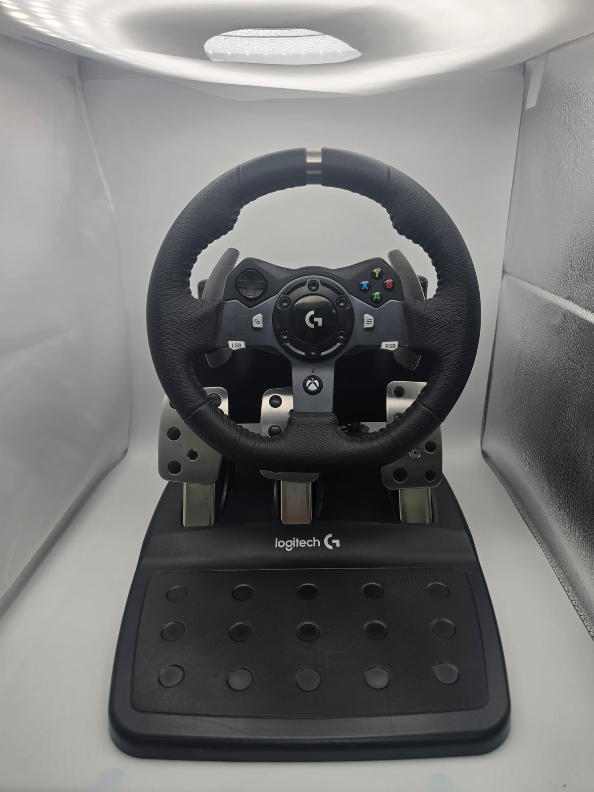 Logitech G920 Steering Wheel and Pedals, Black, Grade B