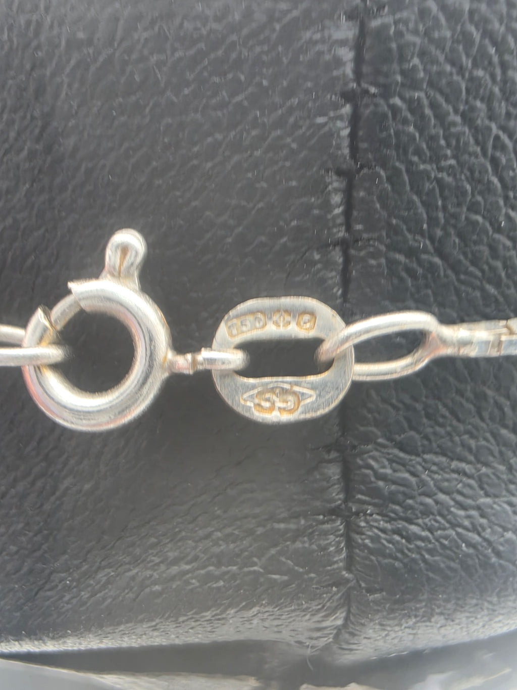 18ct White Gold Box Link Chain, 24", 4.71G
