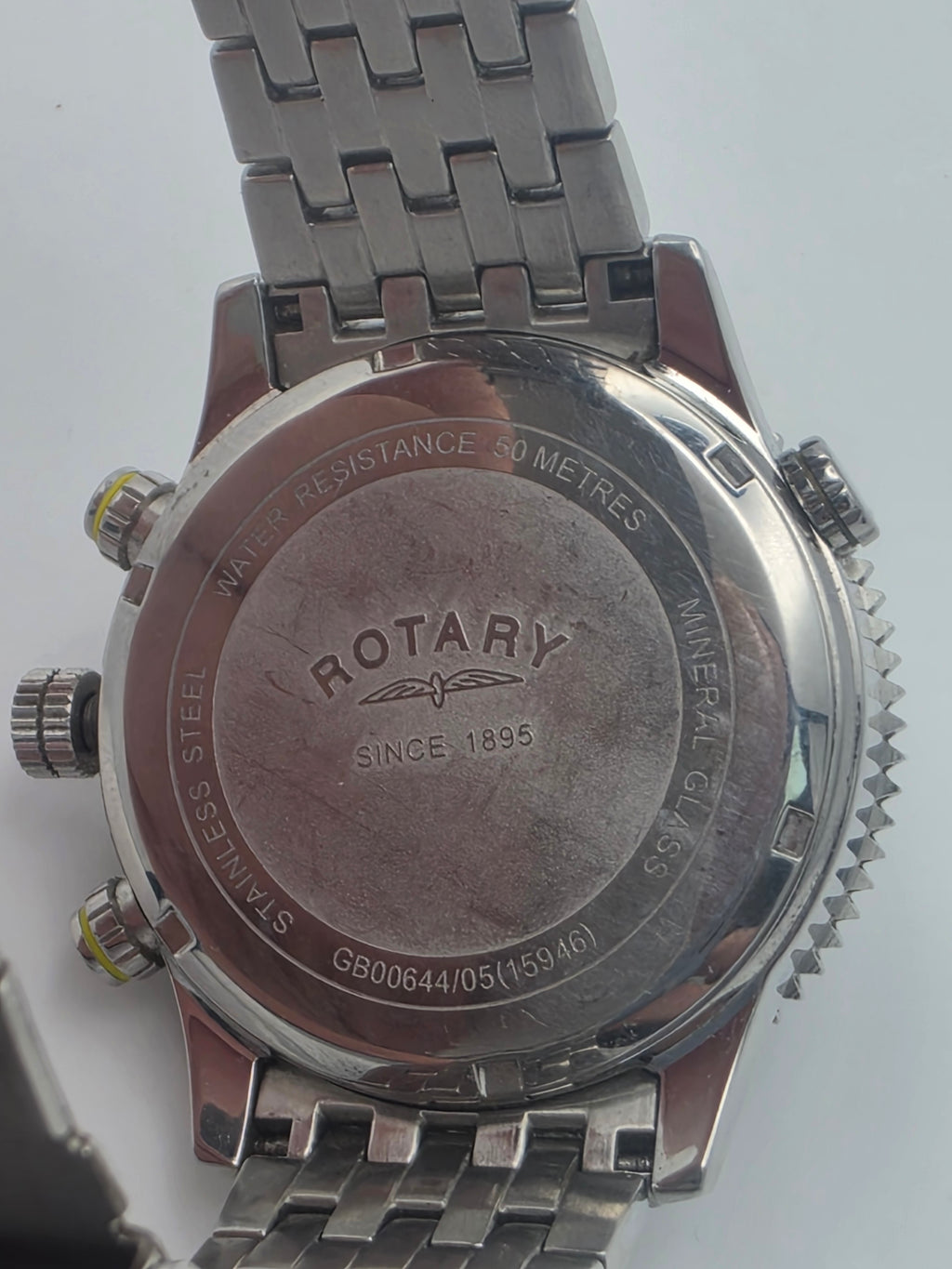 Rotary Pilot Chronograph GB00644, Silver, Grade C