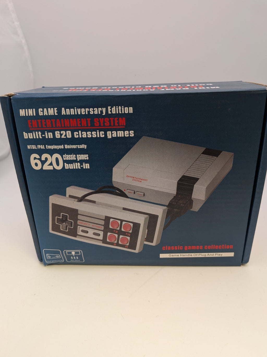 Mini Game Entertainment System, Grey, Grade A