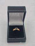 18ct Bezel-Set Square Gemstone Ring, Size N, 2.72g