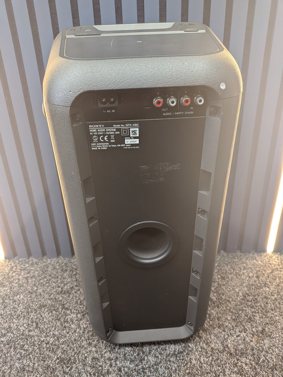 Sony GTK-XB5 BT Speaker, Black, Grade B