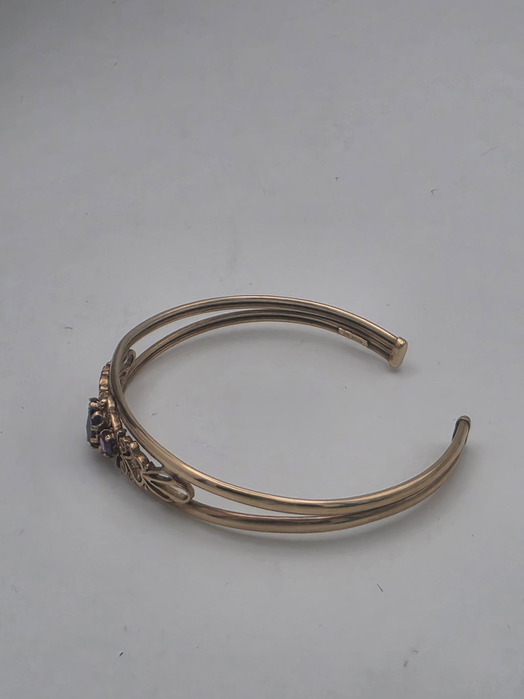 9ct Gold Openwork Cuff Bangle, 6.72G