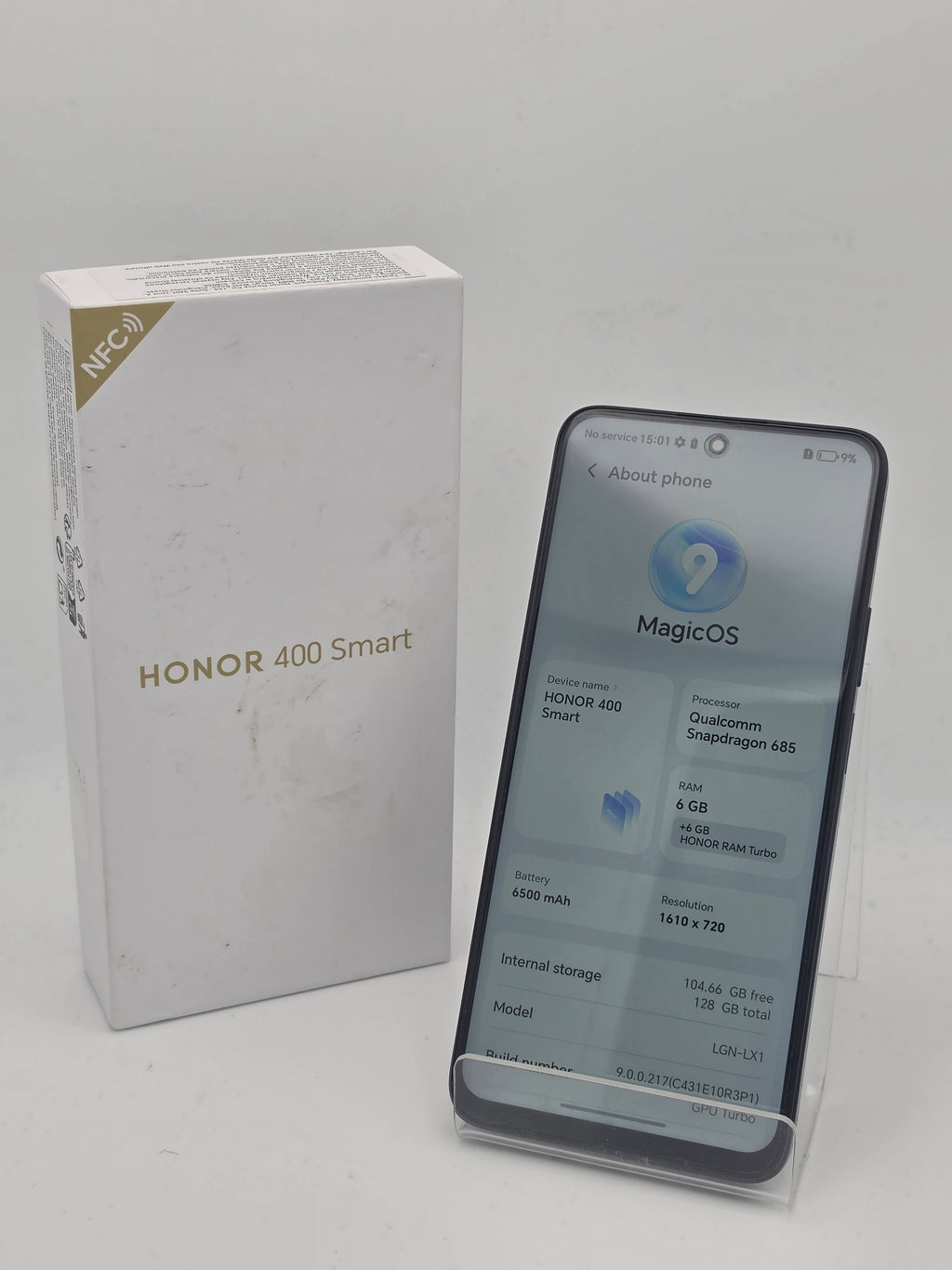Honor 400 Smart 128GB, Velvet Black, Grade B
