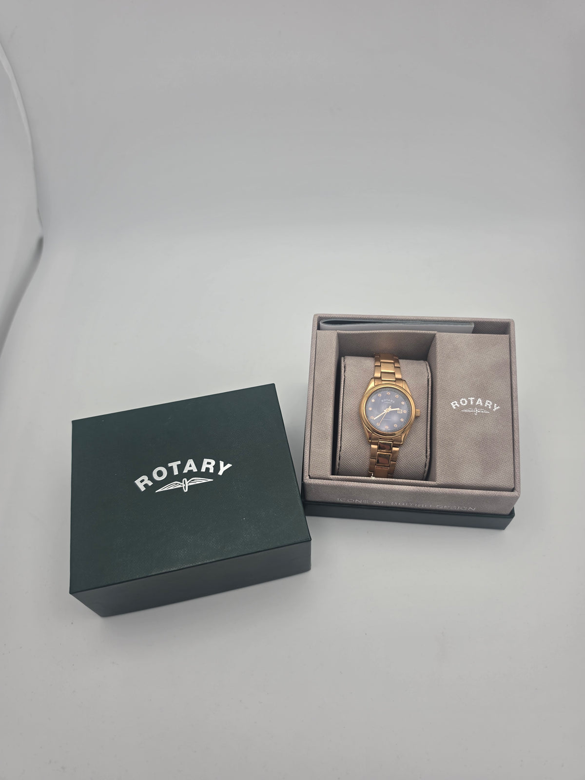 Rotary Ladies Oxford Diamond Set Watch, Rose Gold, Grade A