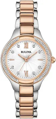 Bulova Womens Classic Sutton Diamonds (Model 98R272), Silver, Grade A