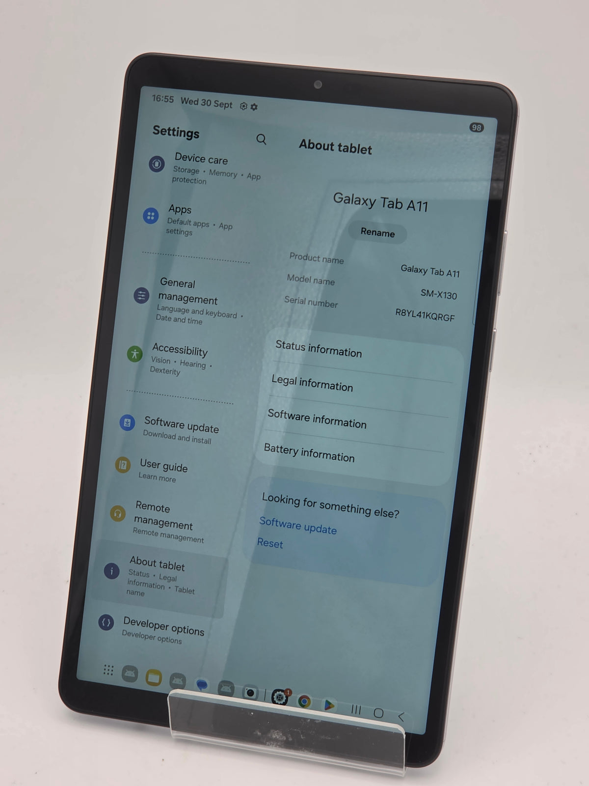 Samsung Galaxy Tab A11 128GB, Grade B