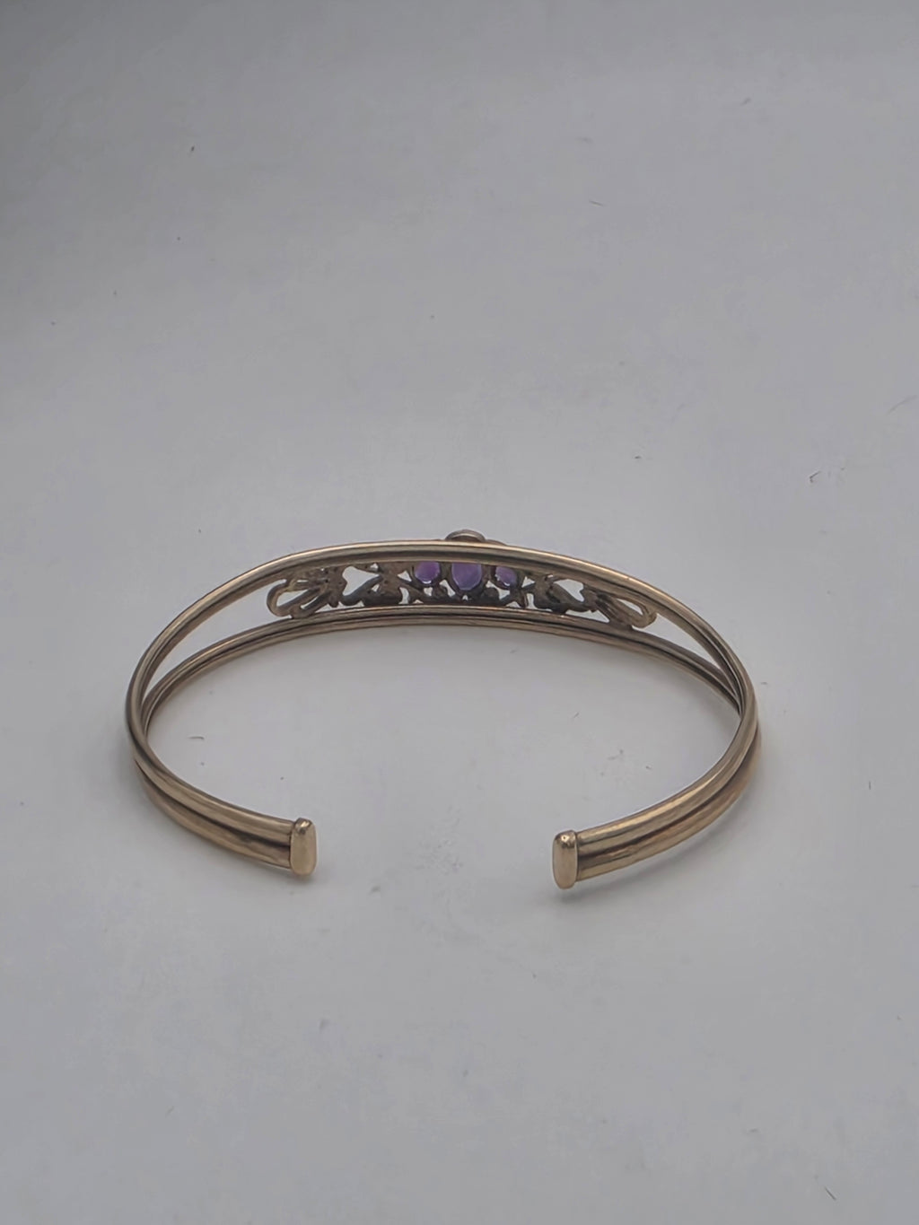 9ct Gold Openwork Cuff Bangle, 6.72G