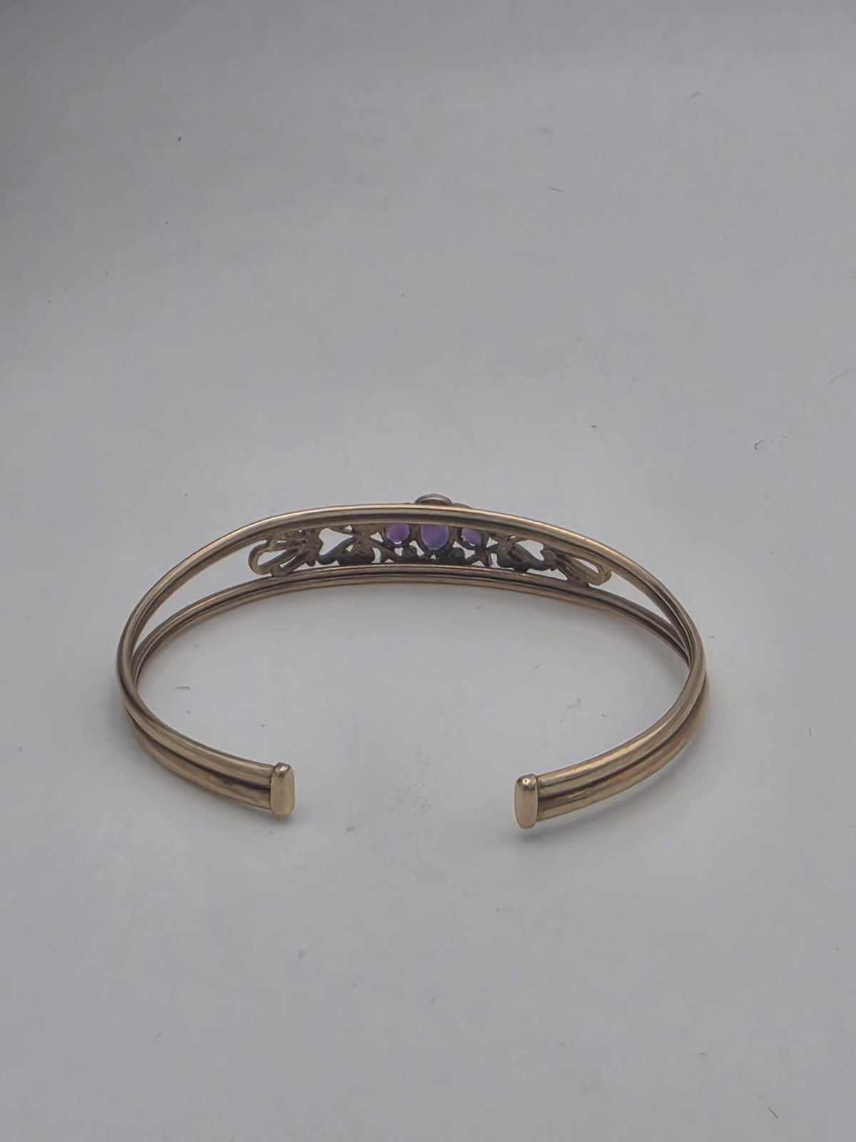 9ct Gold Openwork Cuff Bangle, 6.72G