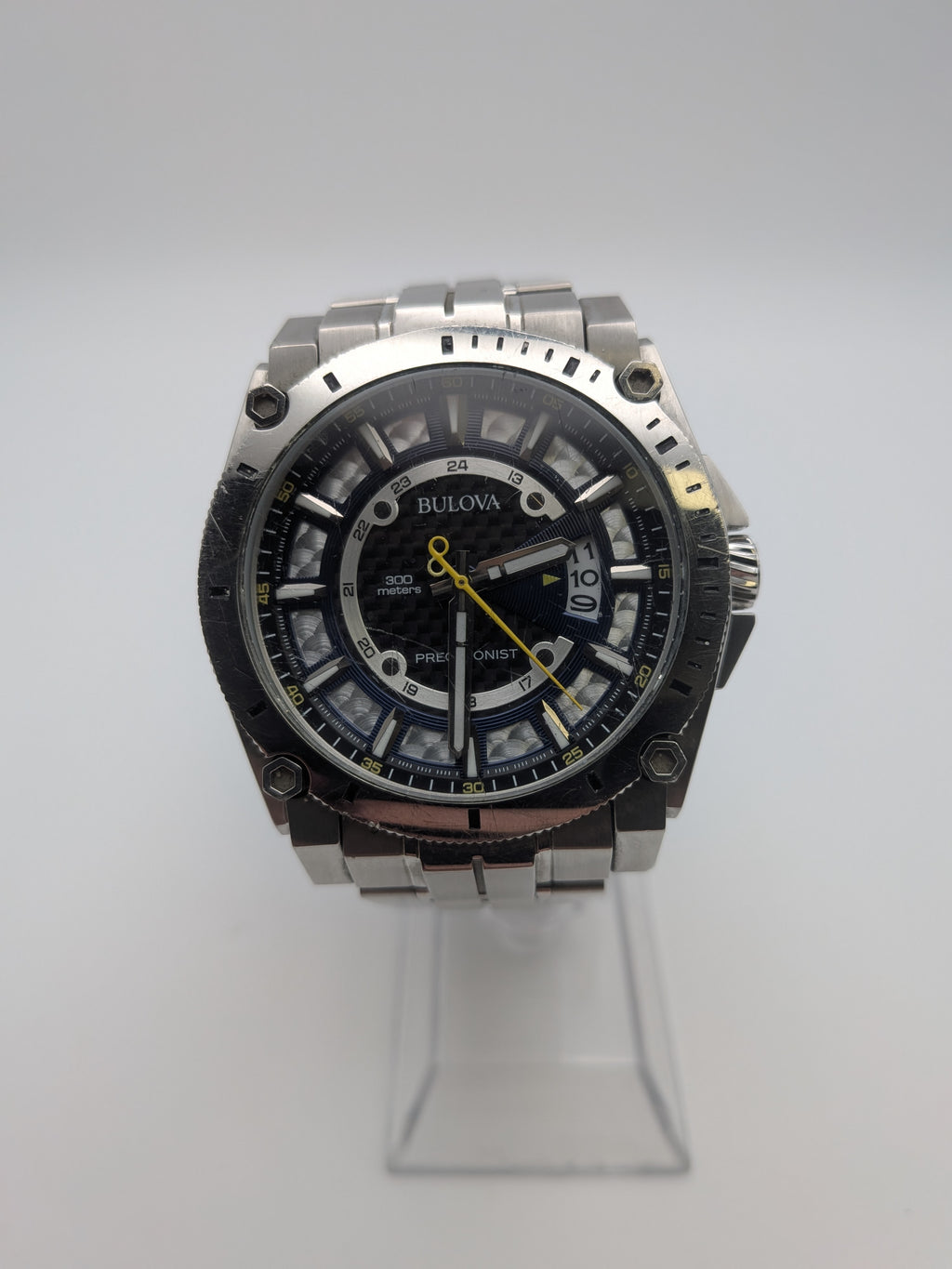 Bulova Precisionist 96B131 Watch, 48.6mm, Stainless steel, Grade C
