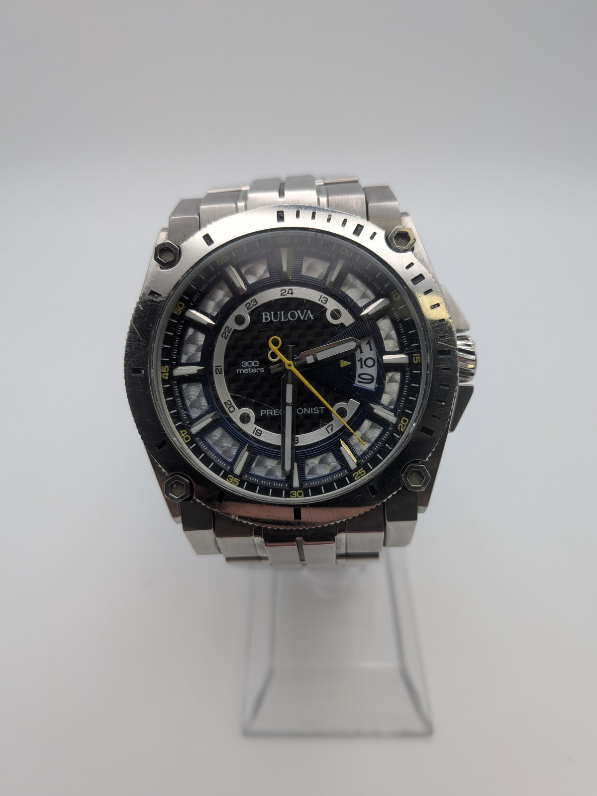 Bulova Precisionist 96B131 Watch, 48.6mm, Stainless steel, Grade C