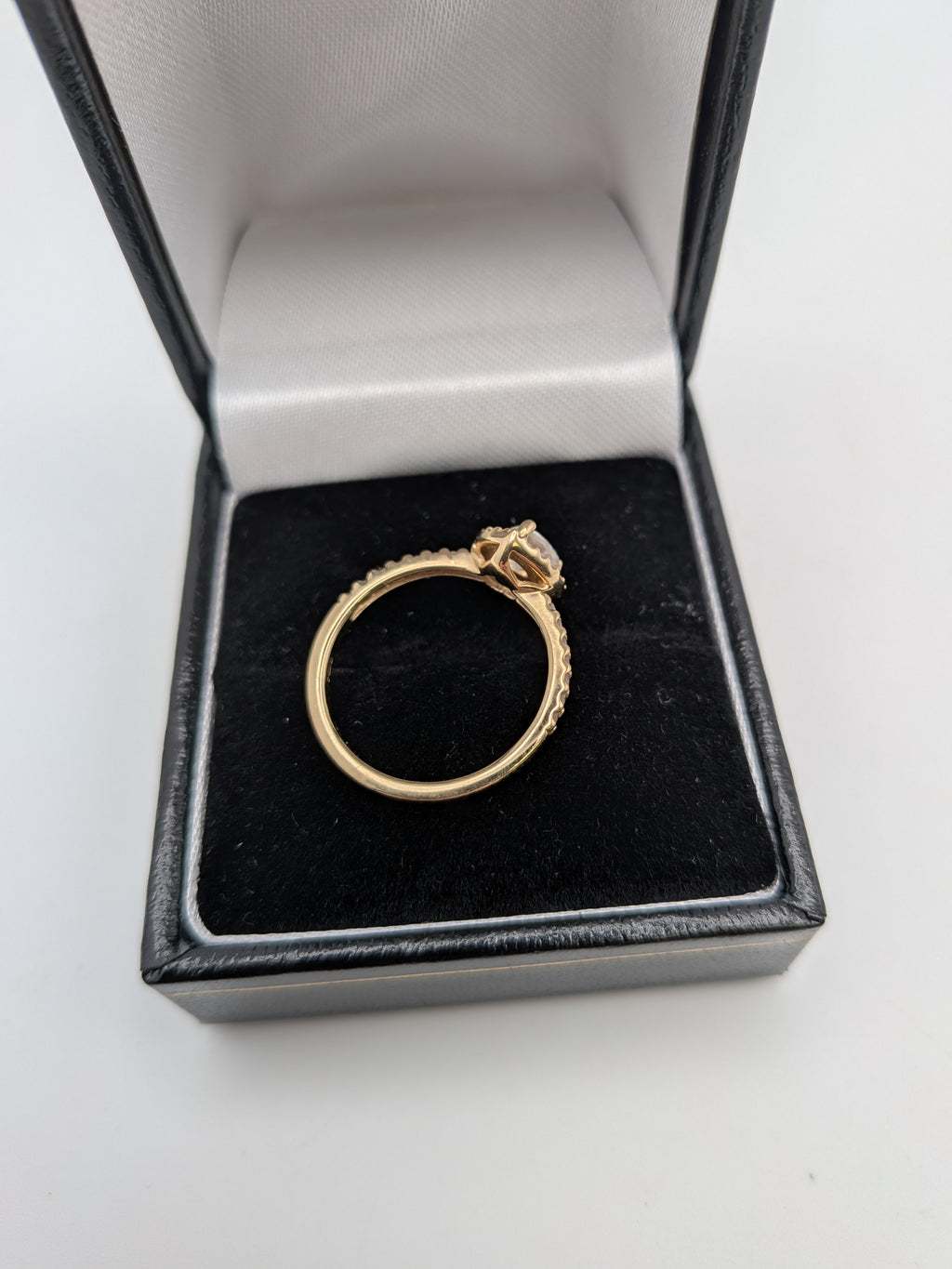Pandora 14CT (585) elevated gold heart ring, Size 52, Grade B