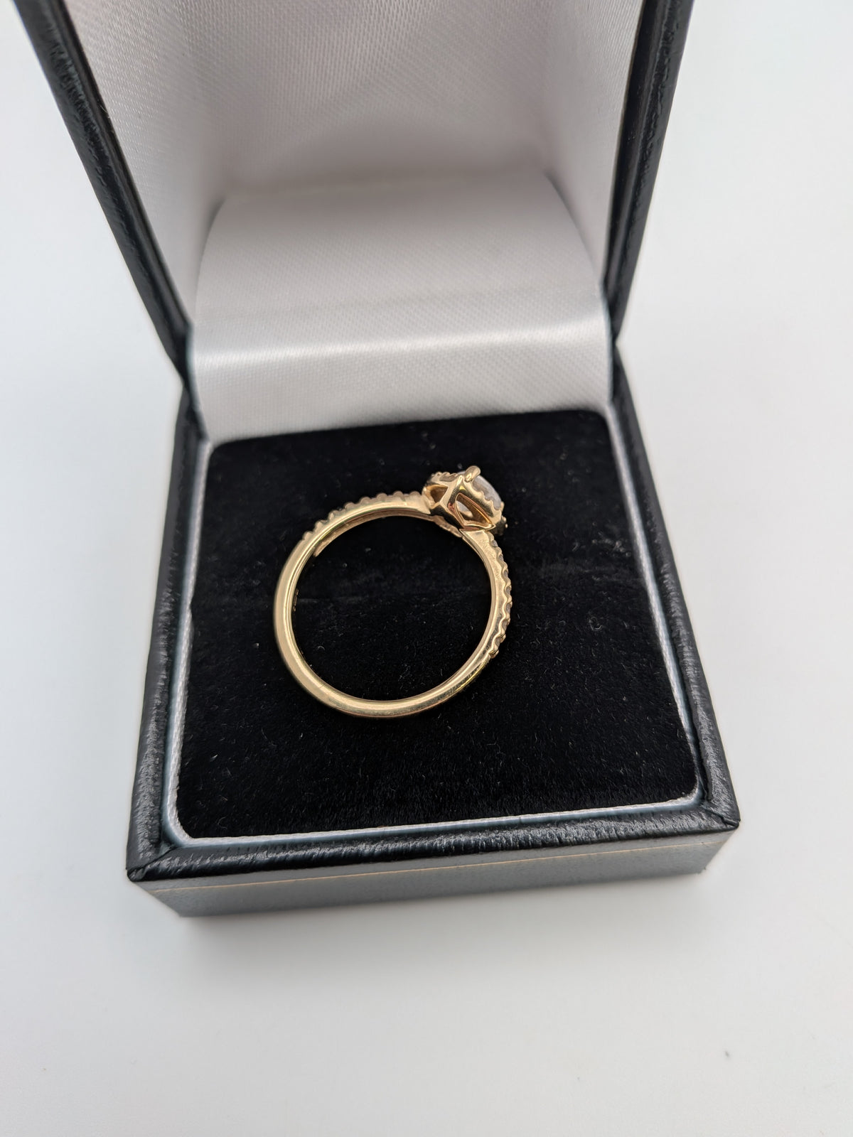 Pandora 14CT (585) elevated gold heart ring, Size 52, Grade B