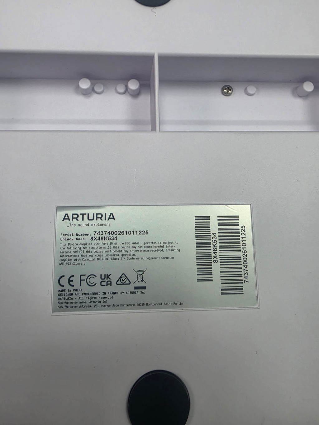 Arturia KeyLab Essential 49 MK3 Alpine White MIDI Keyboard, Grade B