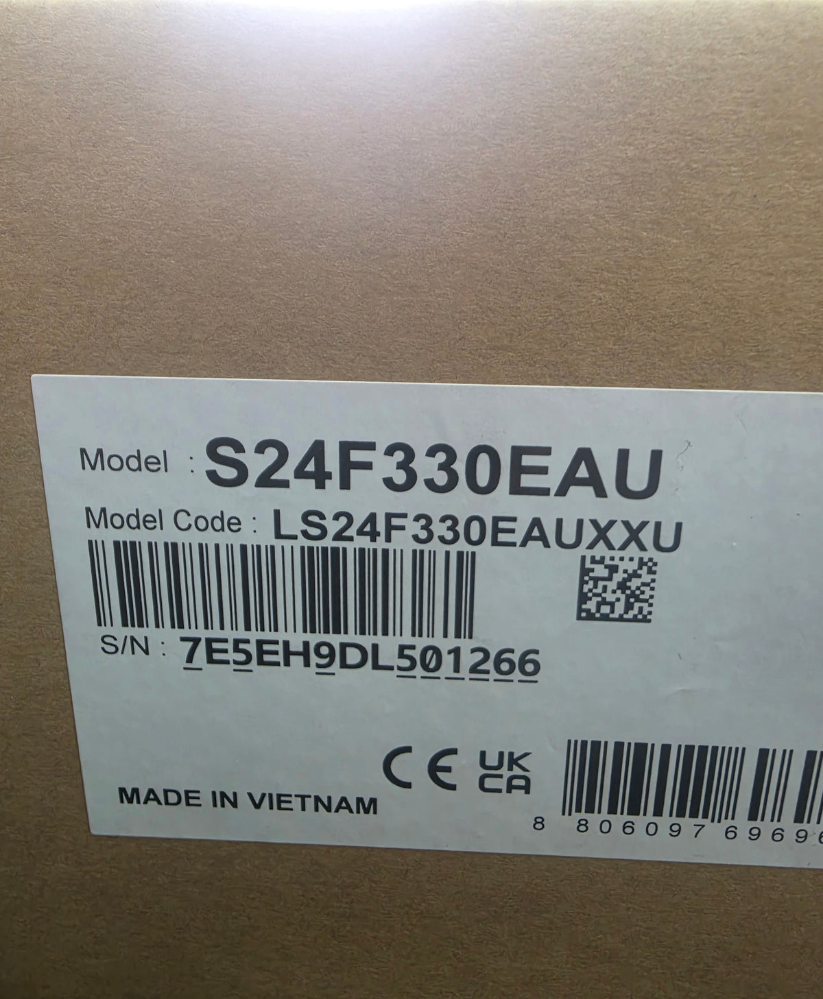 Samsung 24" Essentials Monitor S3, Black, Grade A